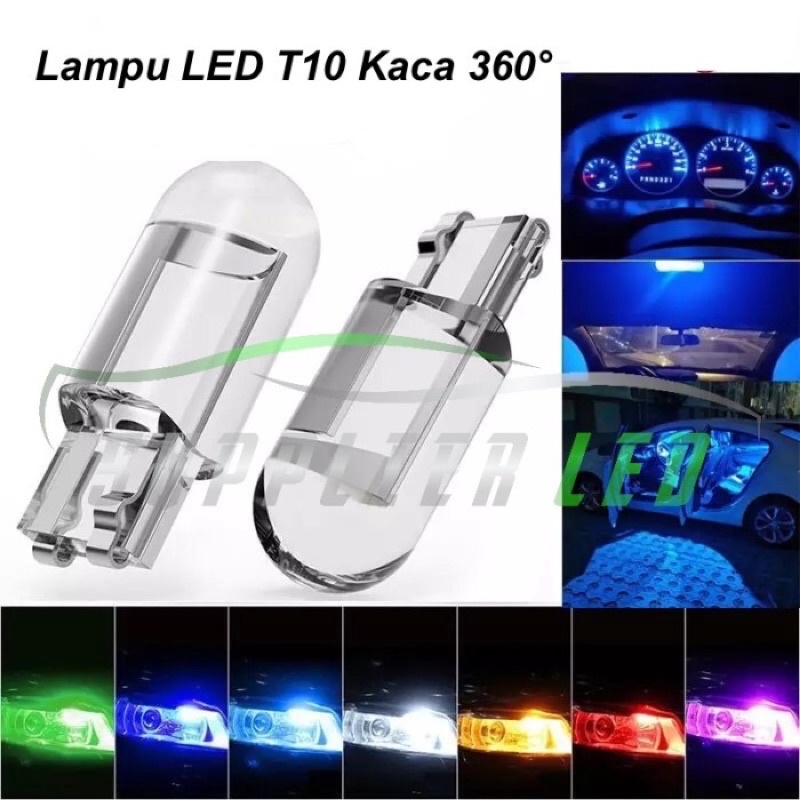 LAMPU LED T10 MOTOR MOBIL SEIN KABIN SENJA SEN PLAT SUPER BRIGHT KACA