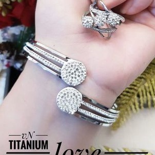 TiTanium set gelang cincin M74