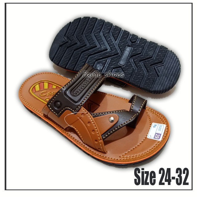 Contest 24-33 / Sandal Selop Santai Formal Anak Laki / Sandal Imitasi Kulit Anak Laki