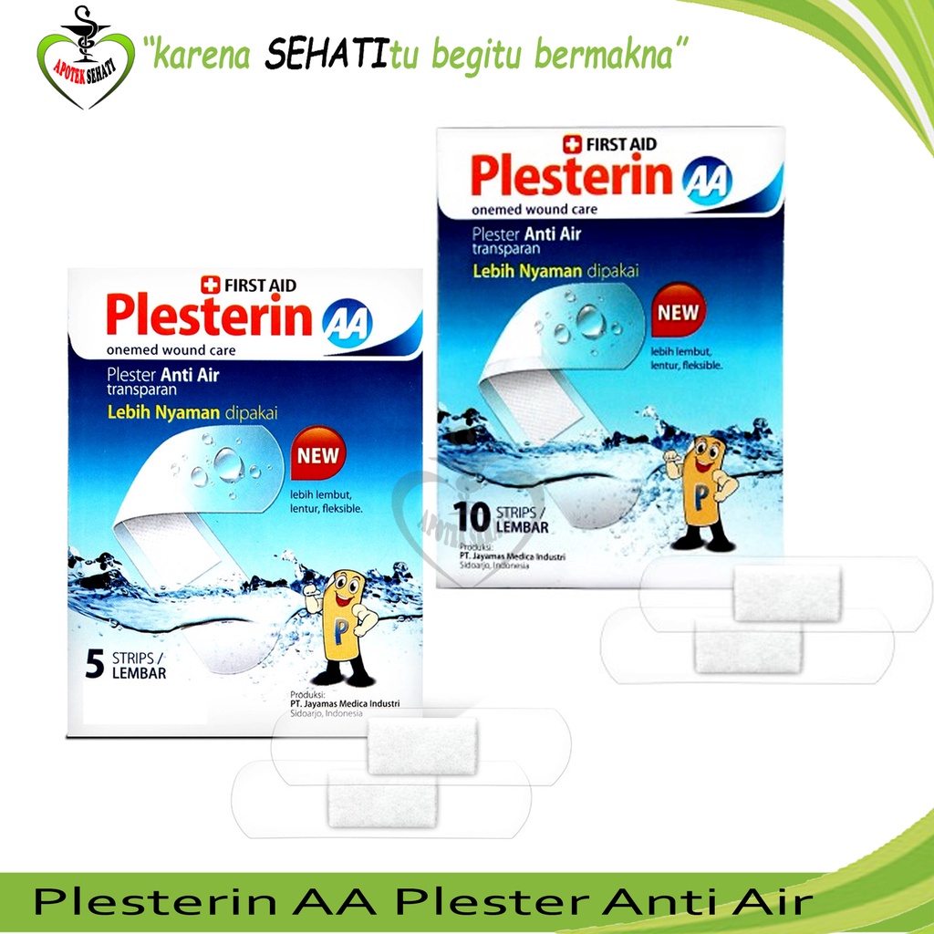 Plesterin First Aid AA Anti Air Amplop Isi 5 Onemed