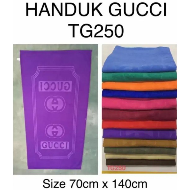 HANDUK MANDI POLOS GUCCI ORIGINAL - ANDUK MANDI LETONIA IMPOR Ukuran 70X140 BAHAN MICROFIBER