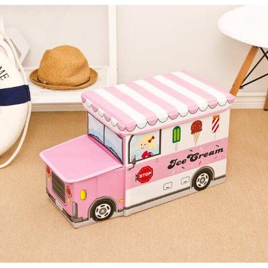 263 Storage Box / Cartoon Storage BUS Kotak peyimpanan mainan toys