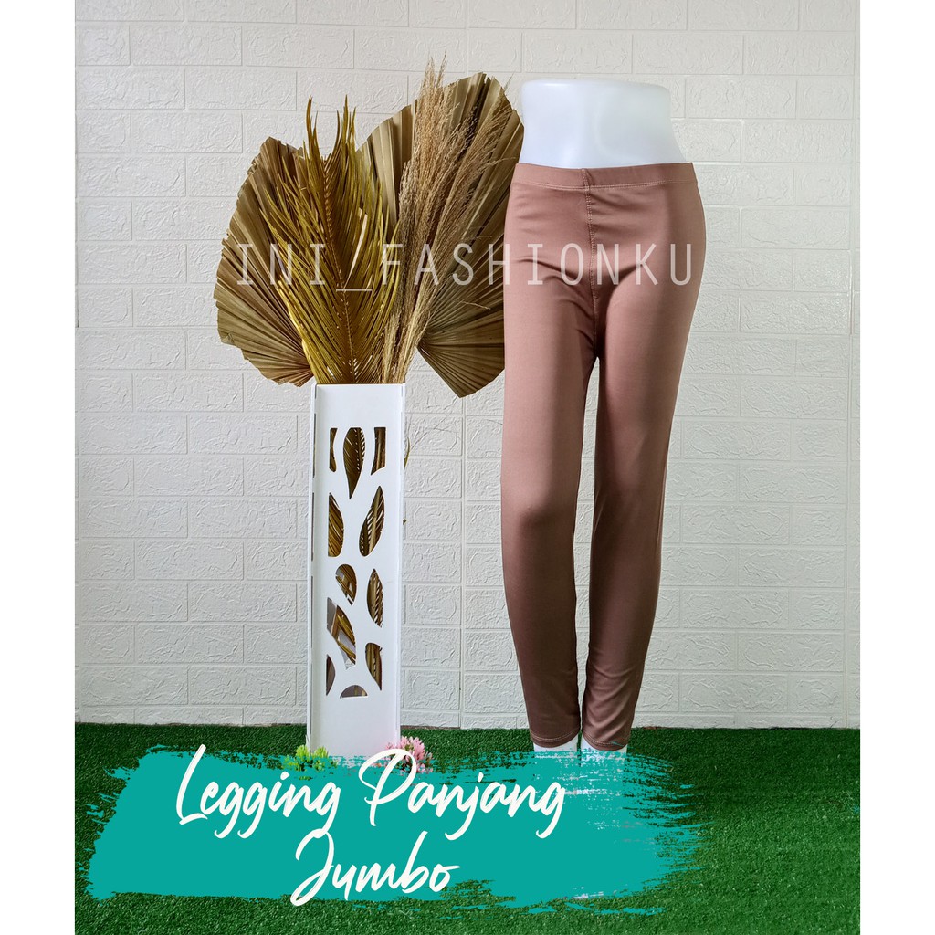 LEGGING PANJANG JUMBO SPANDEX WANITA LEGGING PANJANG PREMIUM BISA COD