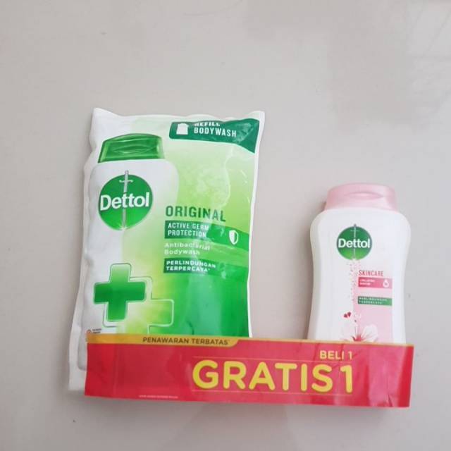 PROMO DETTOL BODYWASH 410 ML FREE DETTOL BODYWASH BOTOL 100ML