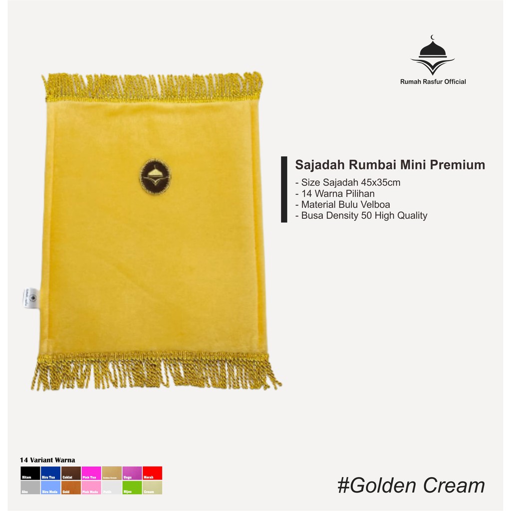SAJADAH MUKA SIZE S /SAJADAH ANAK BULU RUMBAI BONUS TASBIH-6