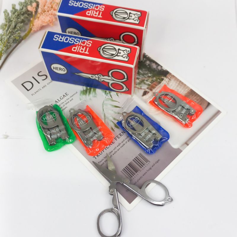 

12Pcs Gunting LiPat Besi Hero Trip Scissors Grosir