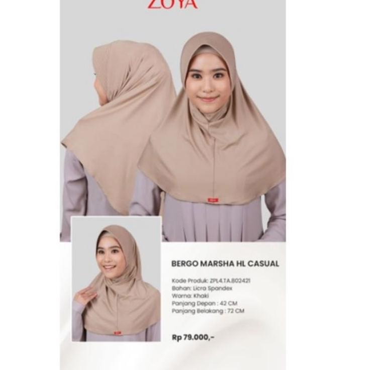 BERGO ZOYA MARSHA HL / KERUDUNG SEKOLAH ZOYA / KERUDUNG SEKOLAH POLOS / BERGO POLOS [WON. 776732]