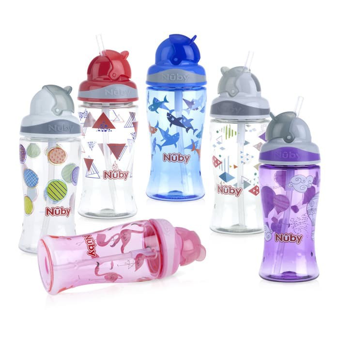 Nuby 126494 Sports Bottle Thirsty Kids Flip-It Boost