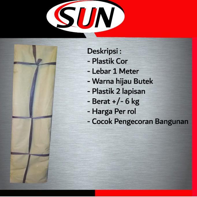 [KODE V132] Plastik Cor Butek +/- 6 kg per Rol Cor Jalan bangunan Dak Bondek