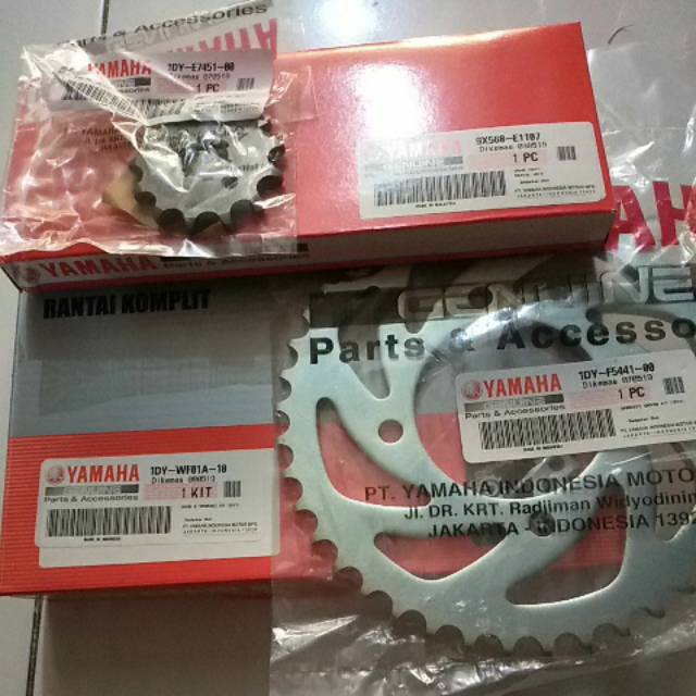 Gir Set Rantai Roda Kit Yamaha Jupiter Z FI 1DY WF01A 10