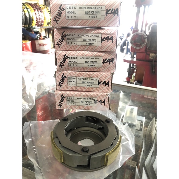 kampas kopling ganda beat pop beat esp kopling beat k44 kampas ganda assy k44