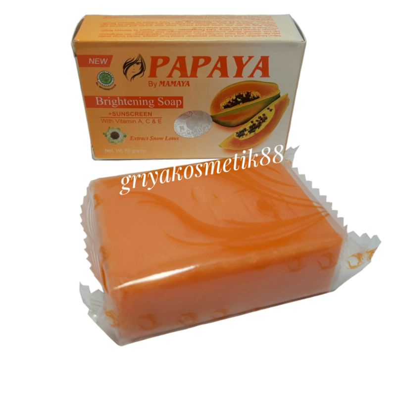 Sabun pepaya bpom by mamaya mini 70gr