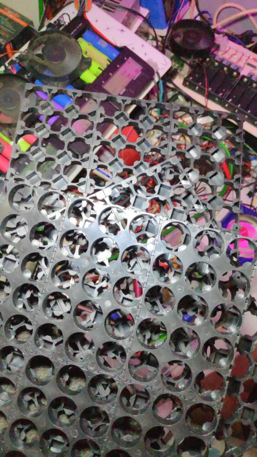 Bdid Swank 10pcs Holder Spacer Baterai 18650 3x5 Bahan Plastik