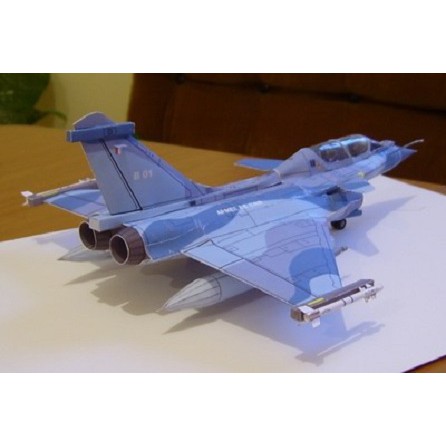 DIY Miniatur Papercraft Pesawat Tempur Rafale B