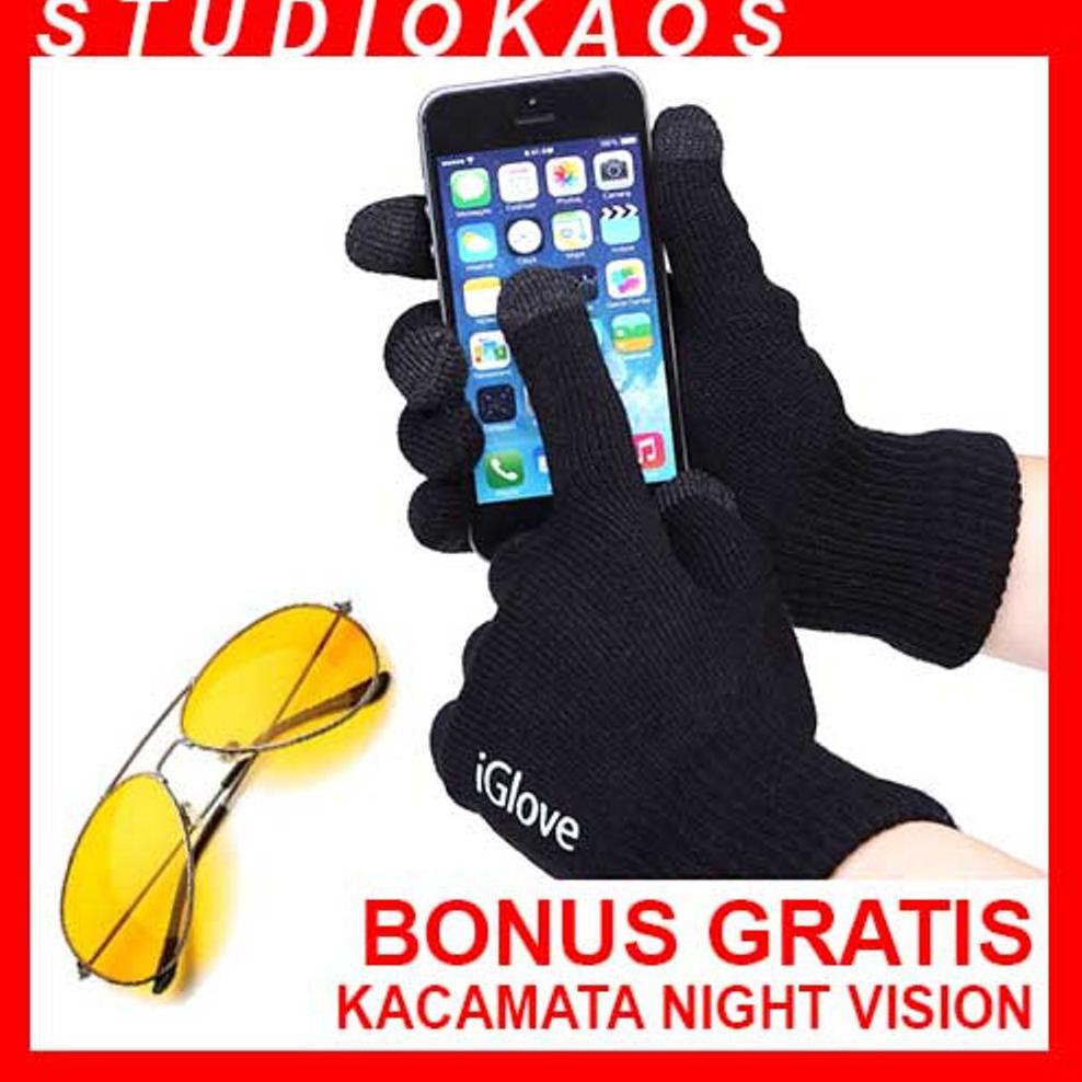 Sarung Tangan iGloves BONUS GRATIS Kacamata Night View