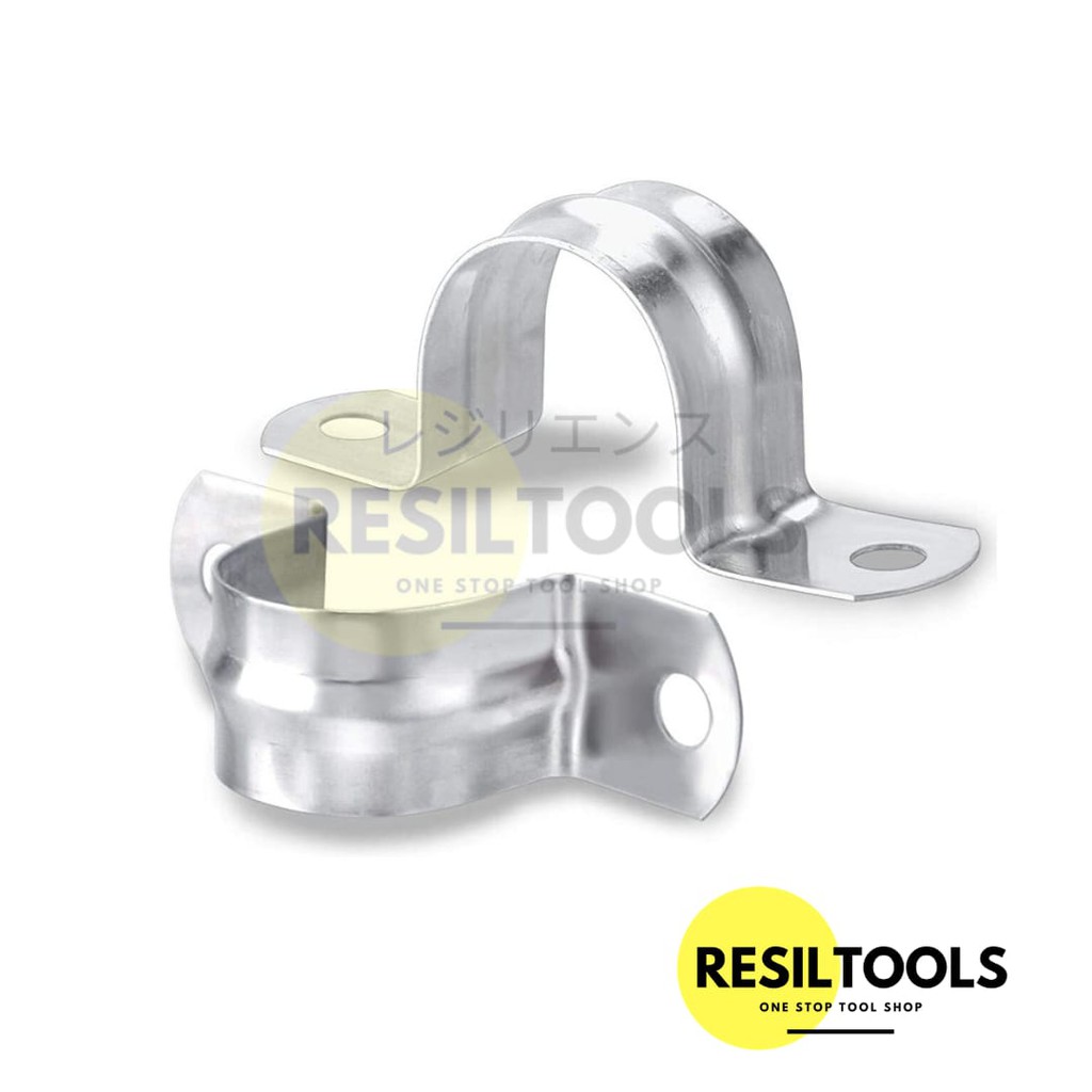 Perbuah Clamp Omega Stainless Steel M 14 Klem Sadel Pipa Paralon Bando Klem Pipa Stainless M14