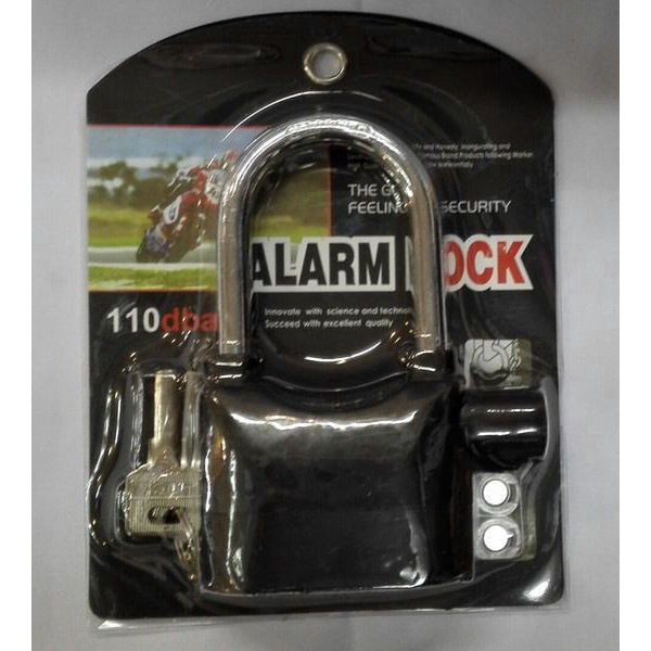 Gembok Alarm Anti Maling (Alarm Lock, Kunci Gembok Alarm)