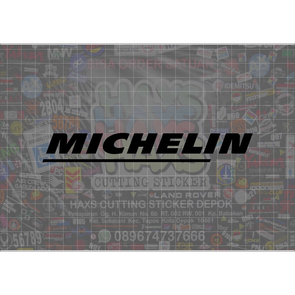 Cutting Sticker Michelin Ukuran 15 Cm