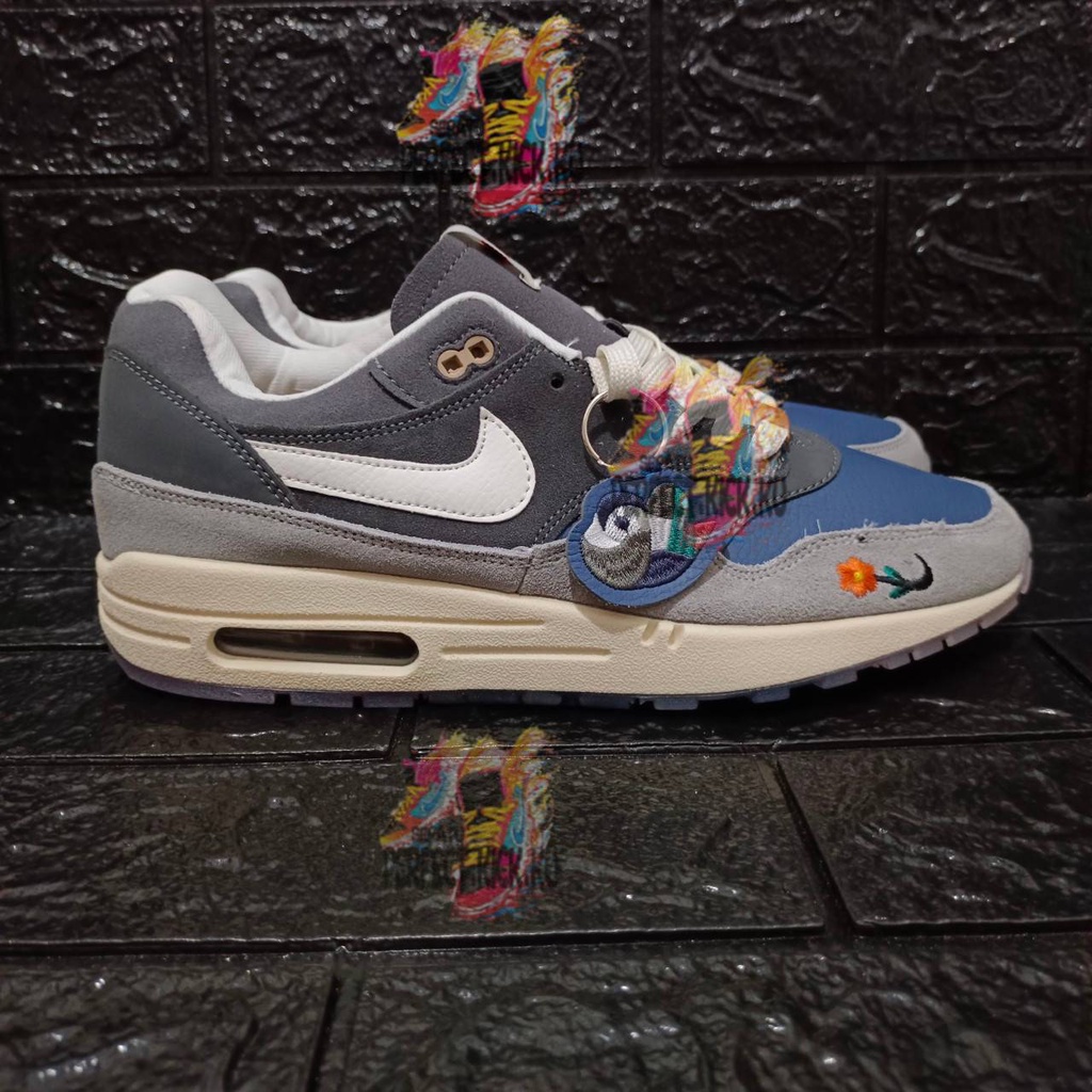 SEPATU PRIA AIR MAX 1 KASINA WONG ANG GREY PREMIUM ORIGINAL