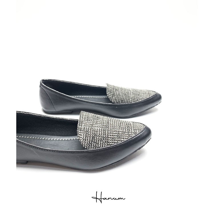 Hanum - Sepatu Flat Shoes Balet Wanita Hanum B07 Rajut