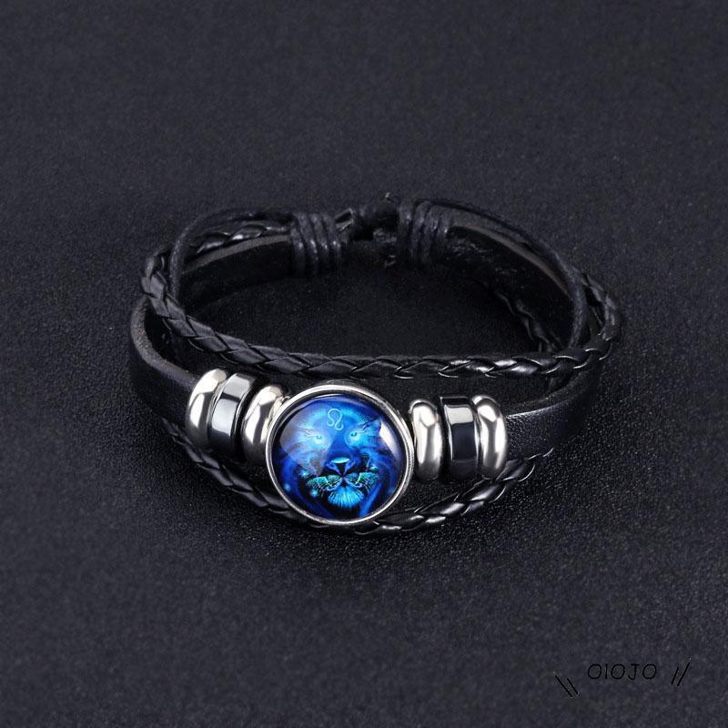 【COD】Gelang Konstelasi Gelang Tangan Dua Lapis Motif Rasi Bintang Luminous Untuk Pria / Wanita