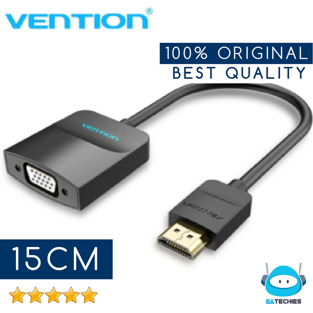 Vention Converter HDMI TO VGA / HDMI MALE to VGA FEMALE Adapter Konverter Konektor Original 100%