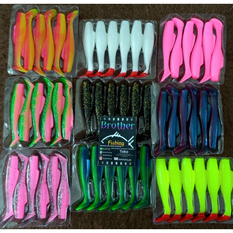 Soft lure 8 cm Rep zman 6 pcs