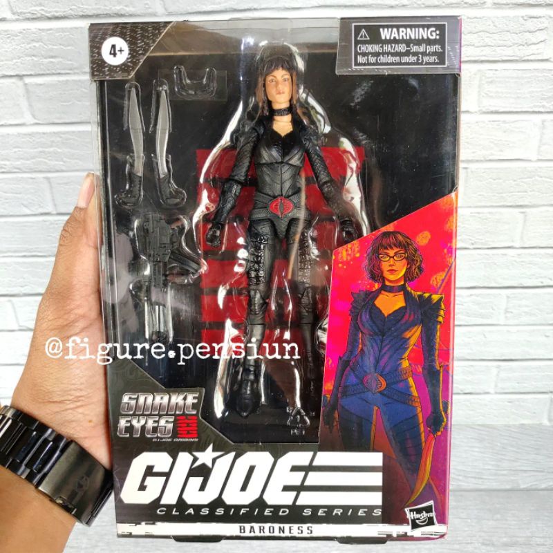 HASBRO GI JOE CLASSIFIED SERIES BARONESS GIJOE SNAKE EYES ACTION FIGURE ORIGINAL HASBRO