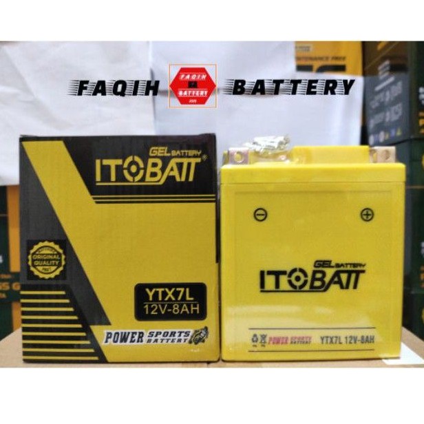 Aki Vespa Primavera ITOBATT GEL YTX7L-BS 12v 8Ah