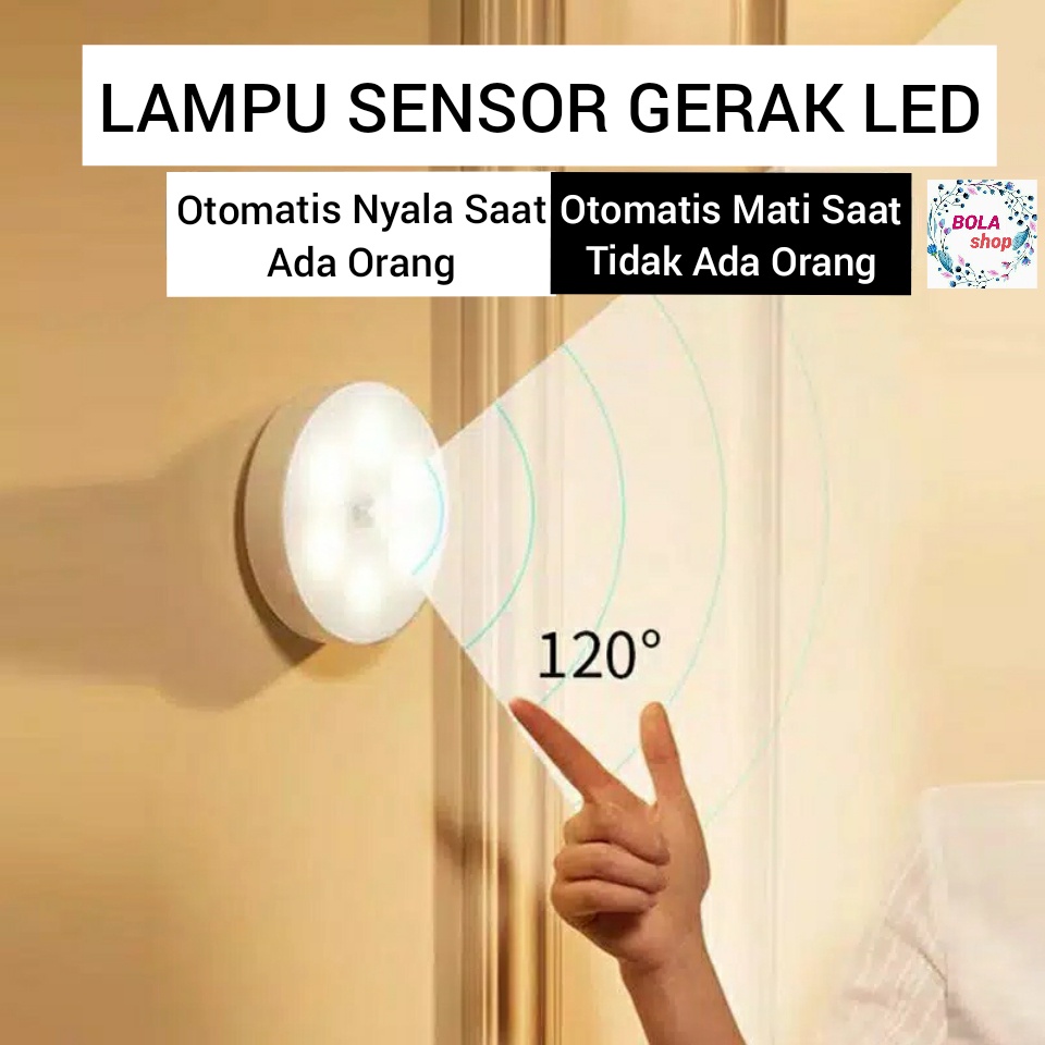 Lampu LED Sensor Gerak Otomatis / LED Induction Night Light/Lampu Tidur/ Lampu Nyala Otomatis