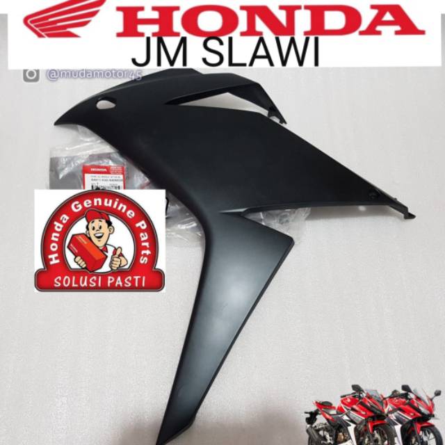 cover fairing luar sayap luar new cbr 150 les k45G hitam doff ori honda ahm