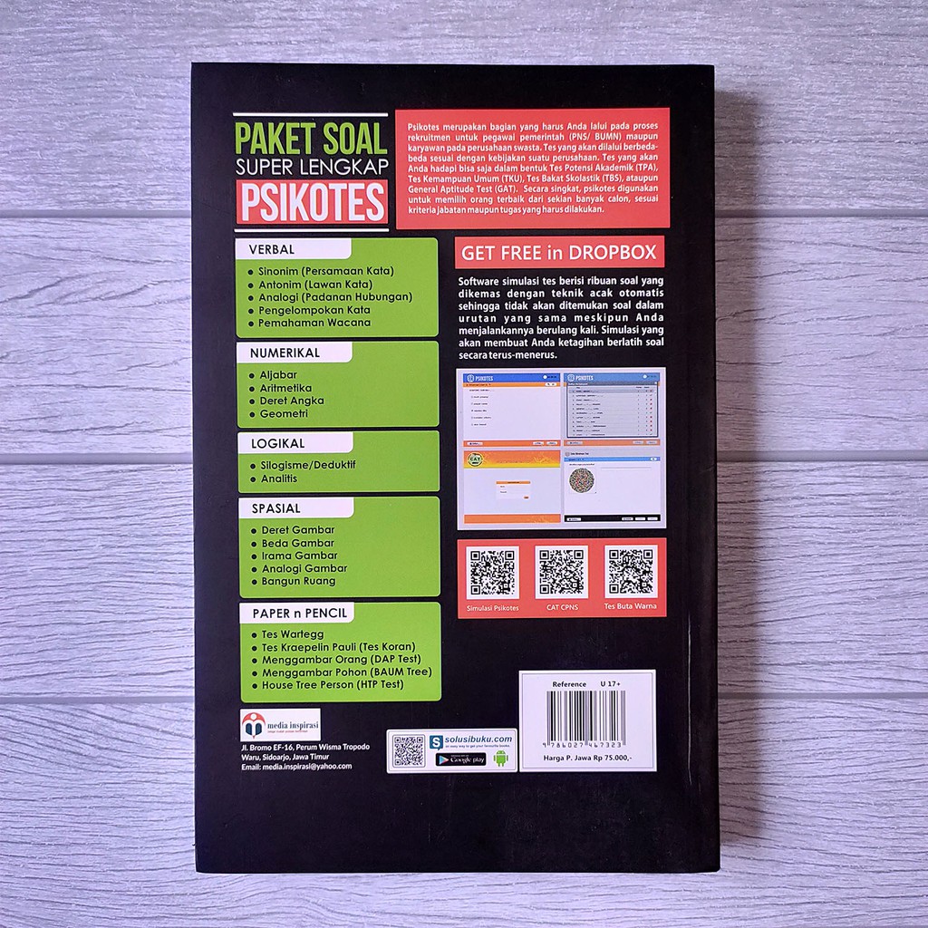 BUKU PSIKOTES PAKET SOAL SUPER LENGKAP SELEKSI KERJA SWASTA BUMN-7