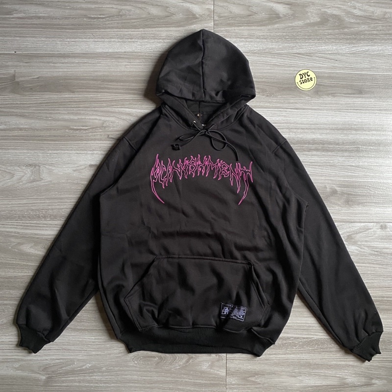 SWEATER HOODIE ORIGINAL PUNISHMENT spesial art SCRIPTURA LIGHT PURPURA DARK CREWNECK OVERSIZE STREETWEAR