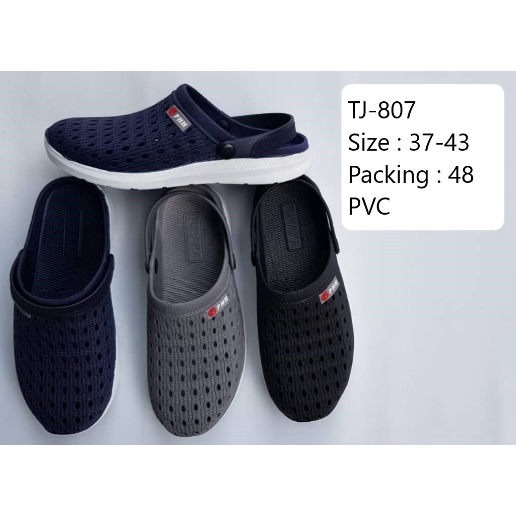 TJ-807 Sandal Baim Karet Pria / Sandal kodok Karet Pria Merek Fuhaha Ukuran 37-43