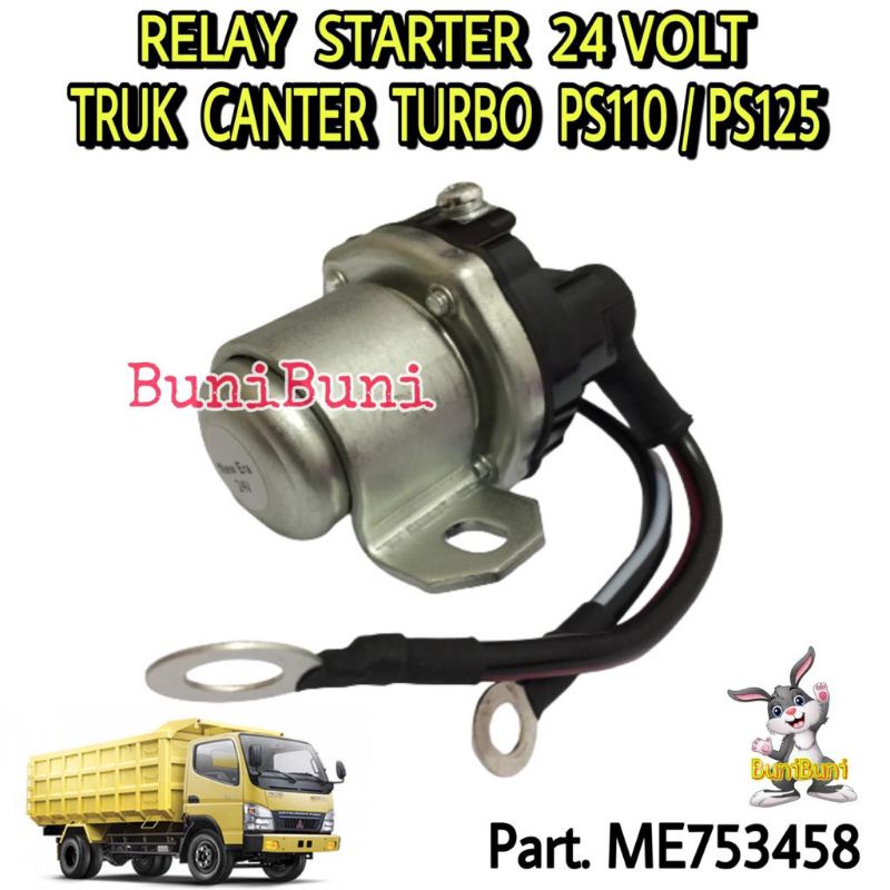 Relay STARTER / Stater 24V Untuk Mobil Truk CANTER Turbo PS110 / PS125 / PS136