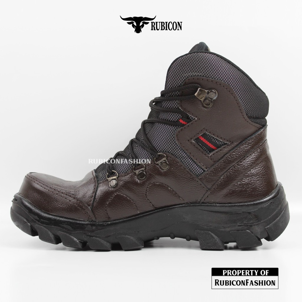 SEPATU SAFETY UJUNG BESI PRIA TACTICAL RUBICON X ZOOM KULIT ASLI PREMIUM QUALITY