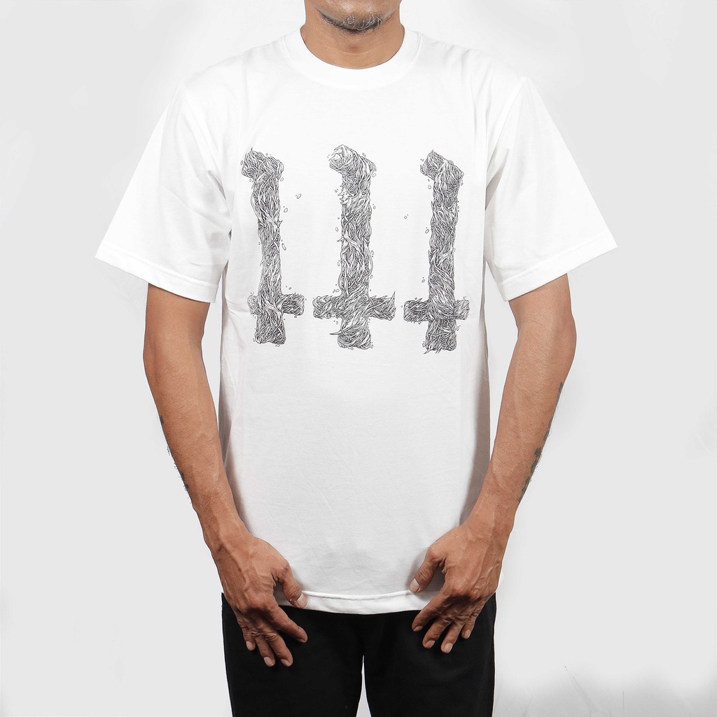 Heretic - T-shirt - Crosses Seed White