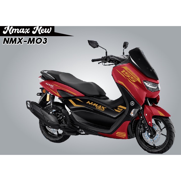 "CUTTING STIKER NMAX NEW BODY MERAH CODE NMX-M03| STIKER NEW NMAX 155 MURAH"