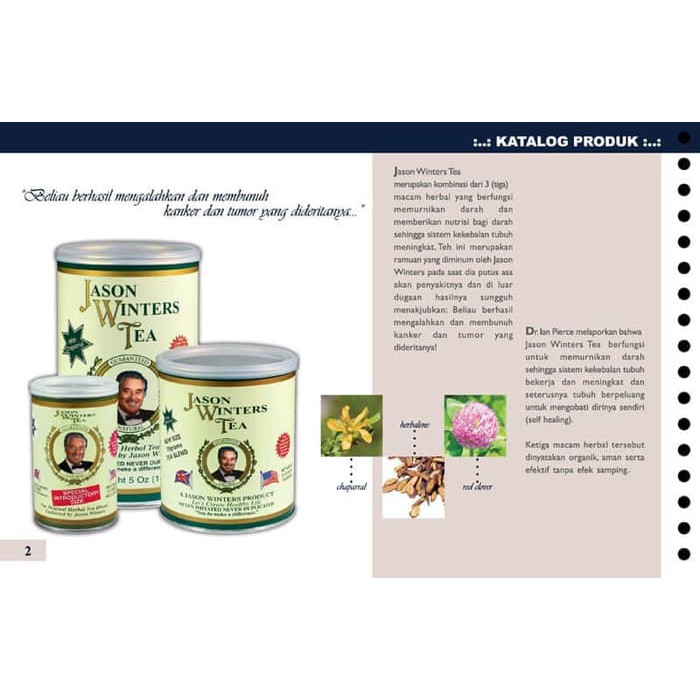 

Unik Teh Herbal Jason Winters 70gram with Chaparral HARGA PROMO