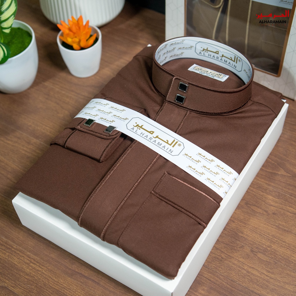 Al Haramain Jubah / Gamis Pria Premium Semi Woll Premium
