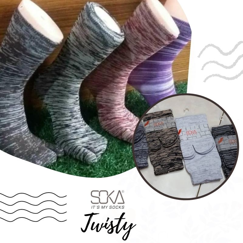 Kaos Kaki SOKA Jempol Muslimah Motif Twisty