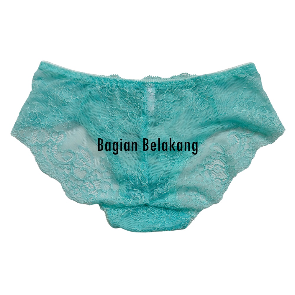 - Satuan - Celana Dalam Wanita Brukat / Renda / Lace (FREESIZE)