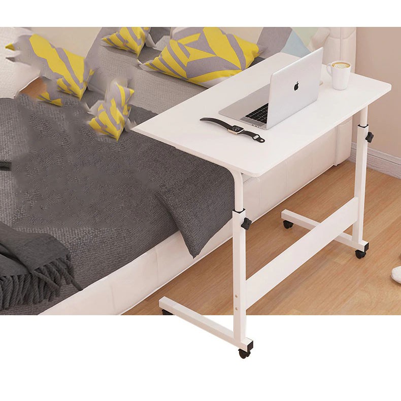 (MAINANKYU) Meja Laptop Roda Meja Laptop Lipat Portable Standing Desk Adjustable