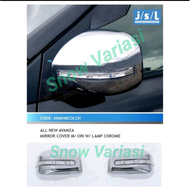 Cover spion LED grand all new Avanza Xenia model ORI mirror cover JSL