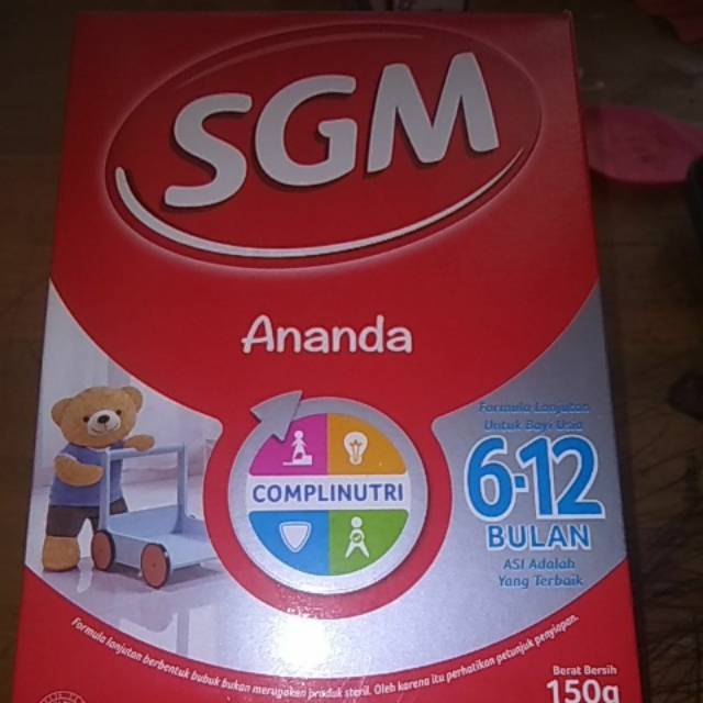 SGM Ananda susu formula  6-12 bulan 150gr