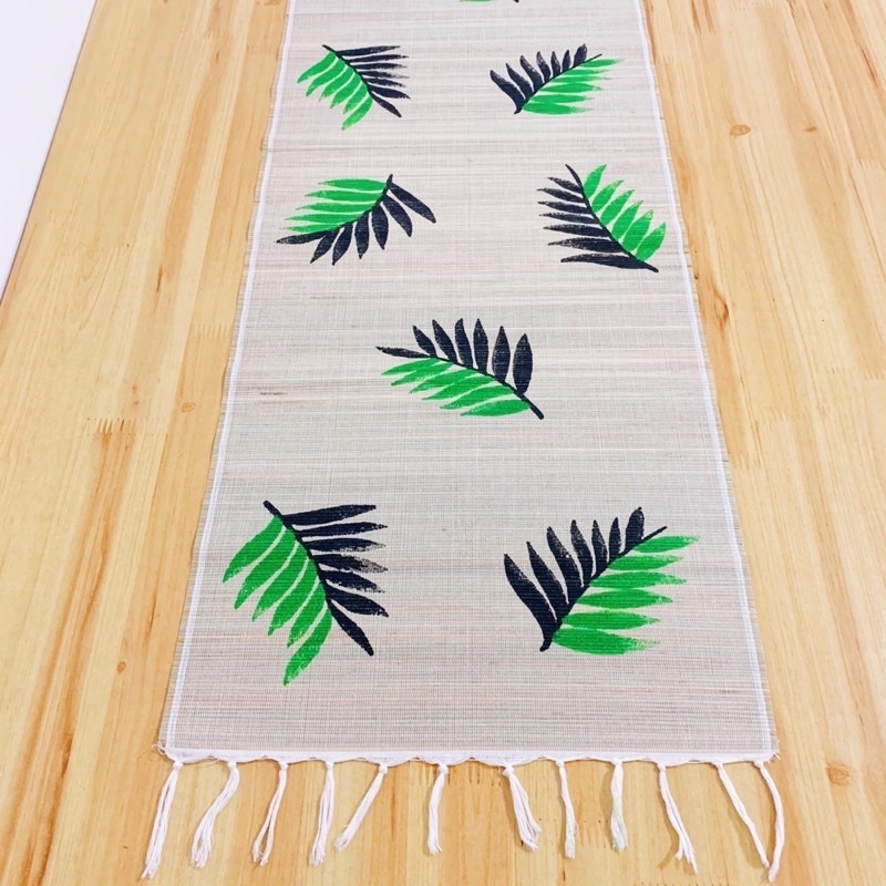 TAPLAK MEJA / TABLE RUNNER Anyaman shubby / karpet mini