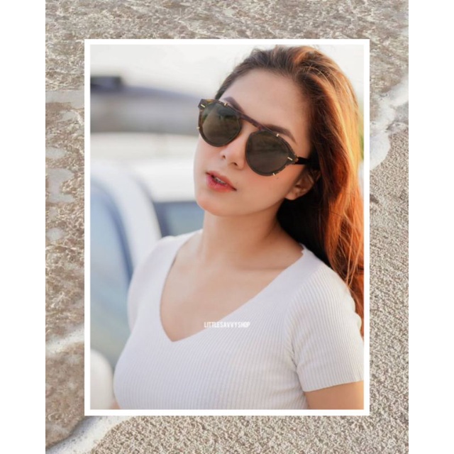IVY in LEOPARD Women Sunglasses Kacamata Hitam Wanita Korea