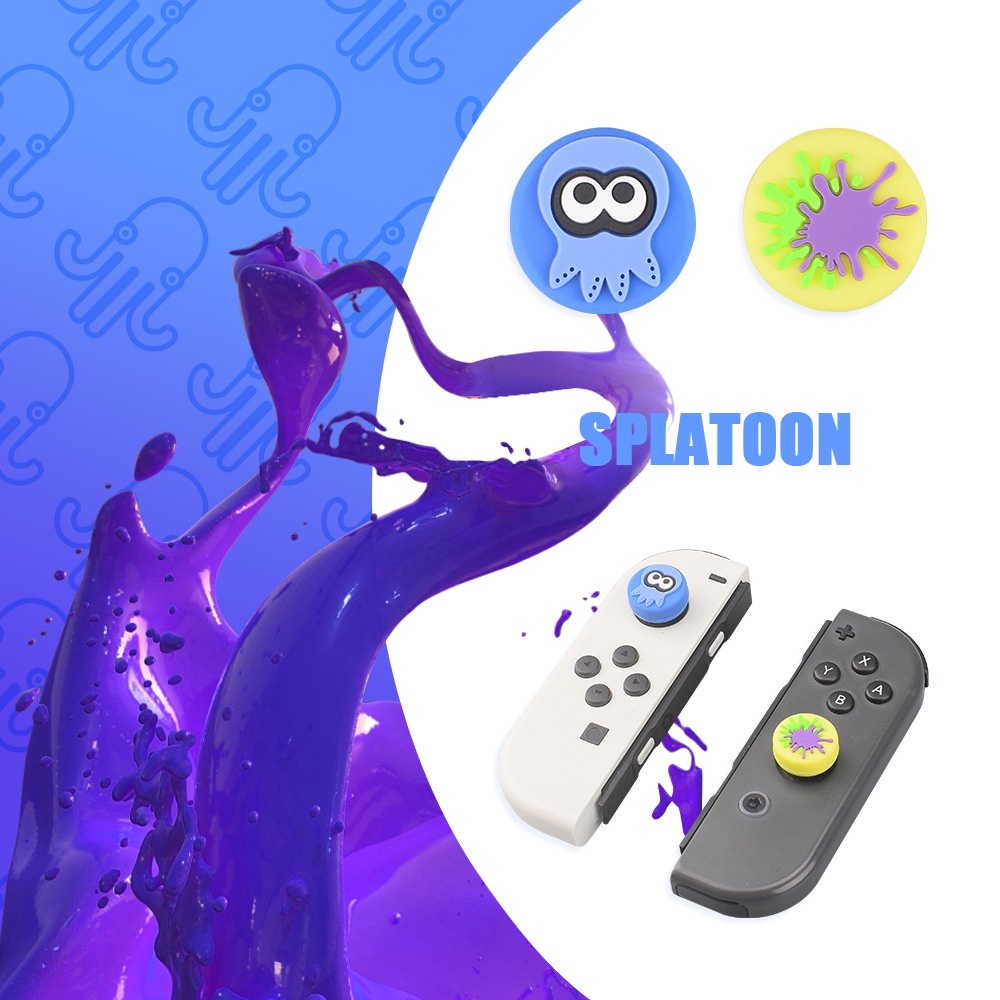 Thumb Grip Analog Joycon Joy Con Procon Nintendo Switch Splatoon