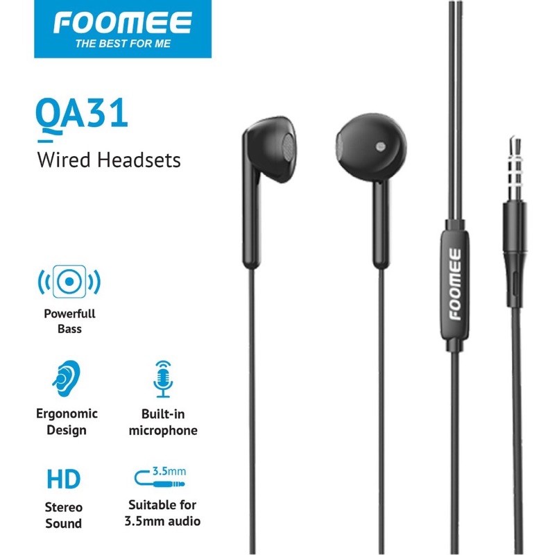 HEADSET FOOMEE QA31 Wired Headset