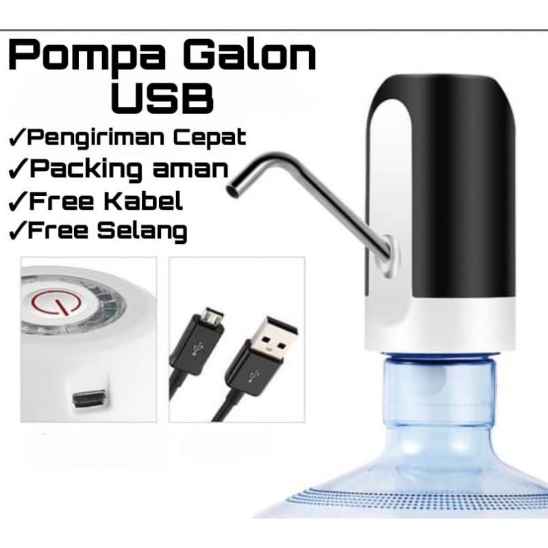 Pompa Galon/Pompa Galon USB Recharge/Pompa Aqua Galon Portable